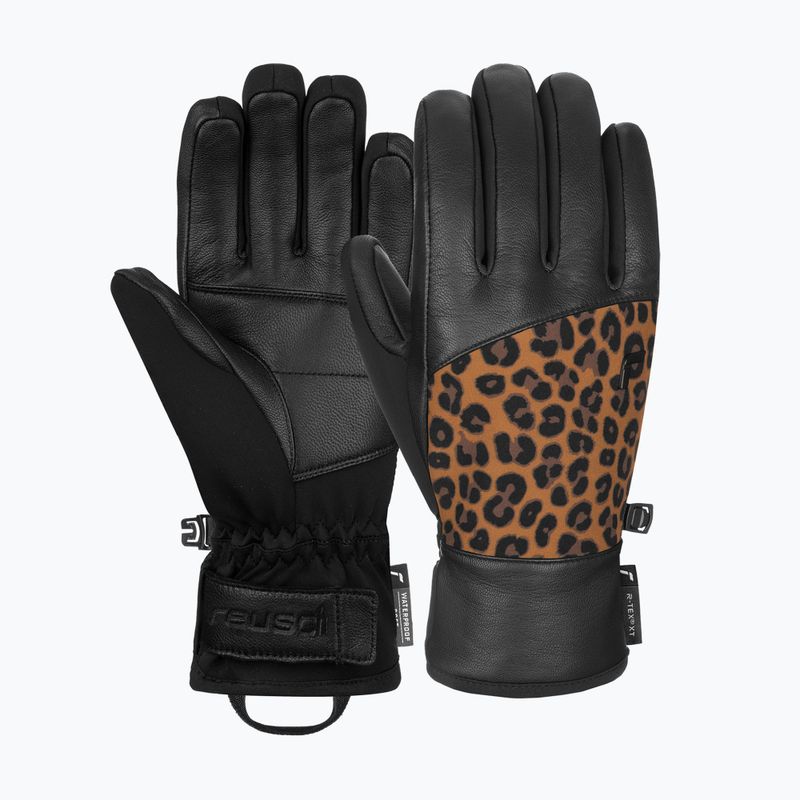 Rękawice narciarskie damskie Reusch Beatrix R-Tex XT black/brown leopard 6