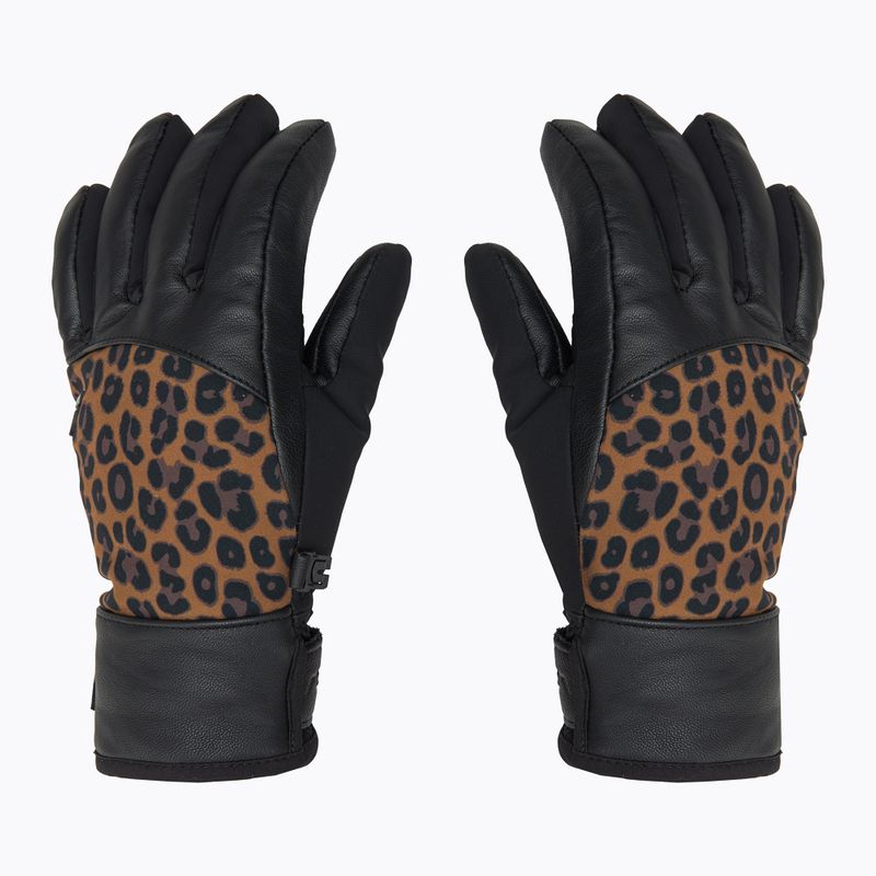 Rękawice narciarskie damskie Reusch Beatrix R-Tex XT black/brown leopard 3