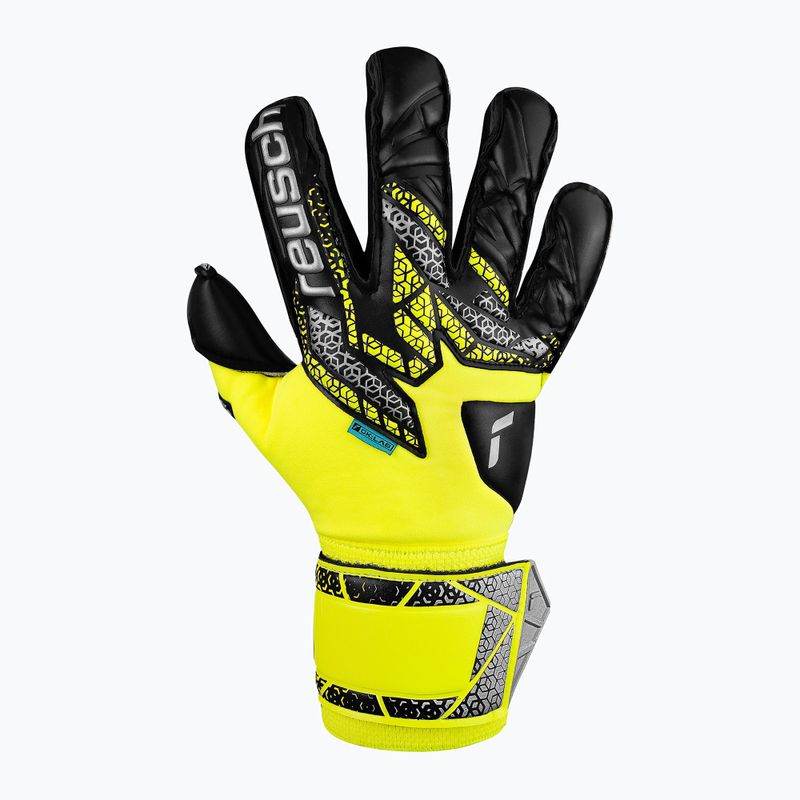 Rękawice bramkarskie Reusch Attrakt Duo Evolution safety yellow/silver/black 2