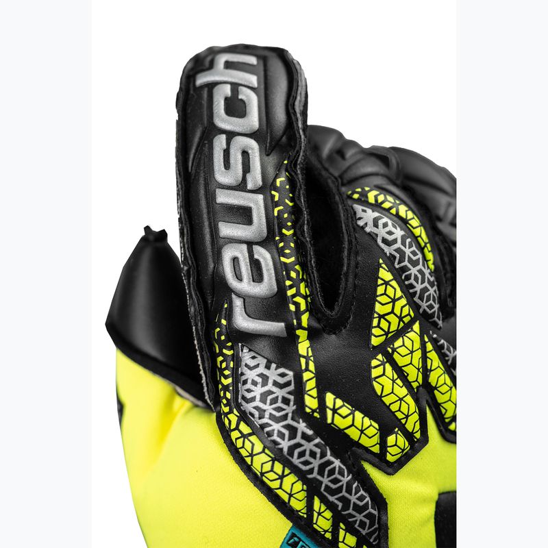 Rękawice bramkarskie Reusch Attrakt Duo Evolution safety yellow/silver/black 5