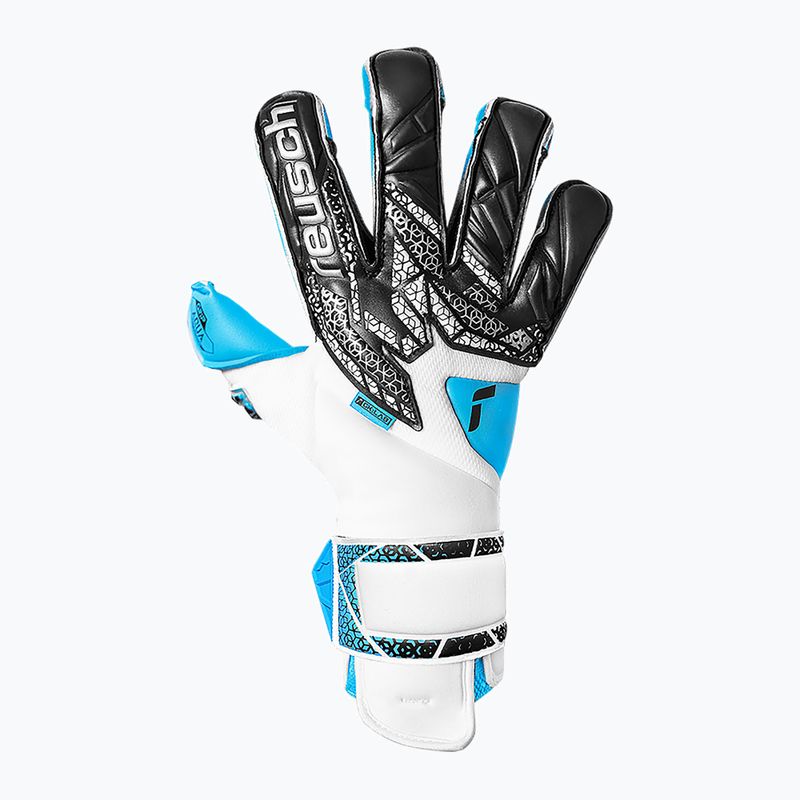 Rękawice bramkarskie Reusch Attrakt Aqua Evolution white/black/aqua blue 2