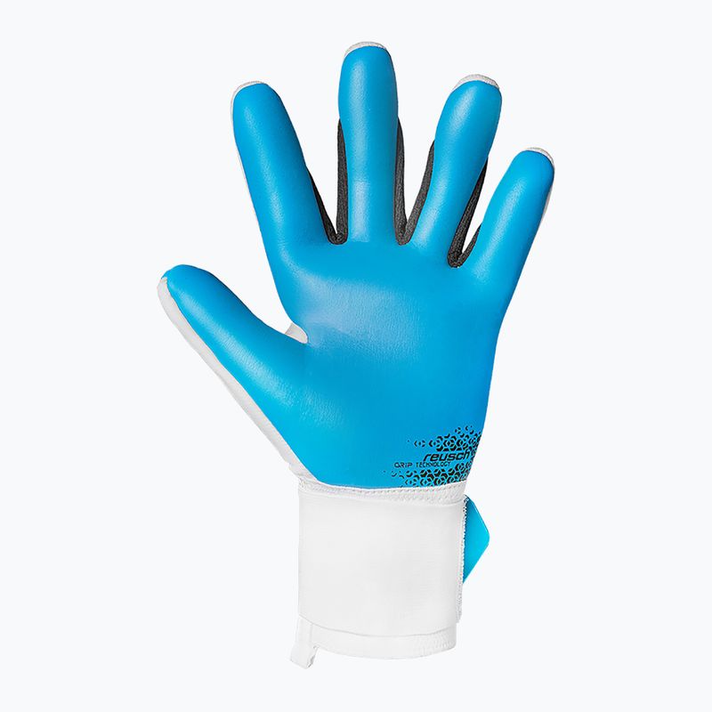 Rękawice bramkarskie Reusch Attrakt Freegel Aqua white/black/aqua blue 3