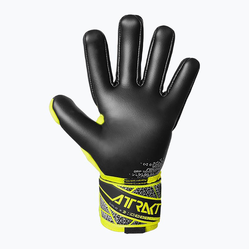 Rękawice bramkarskie Reusch Attrakt Gold X NC safety yellow/silver/black 3