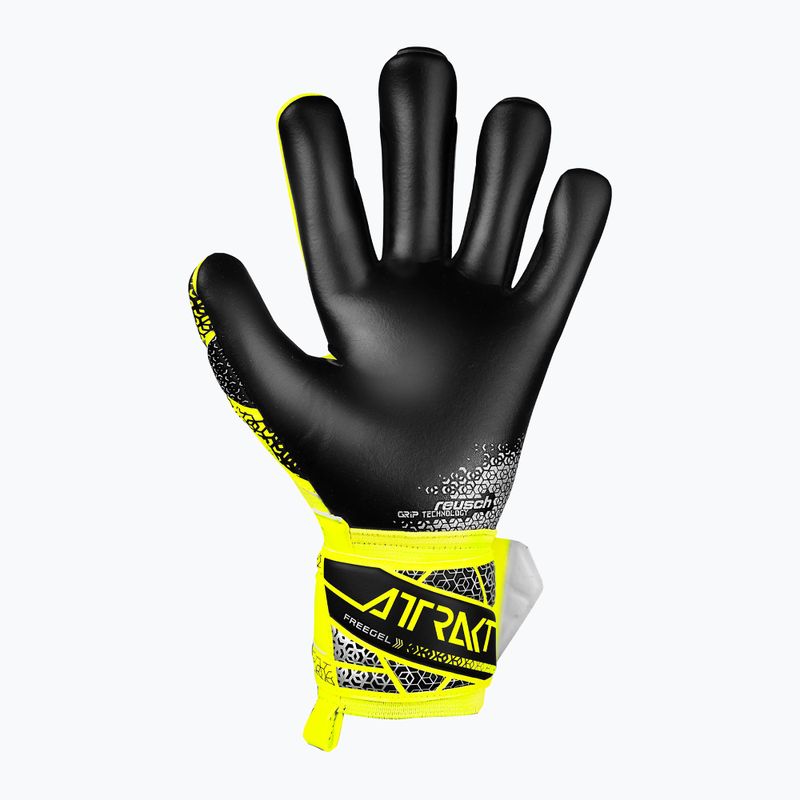 Rękawice bramkarskie Reusch Attrakt Freegel Silver safety yellow/silver/black 3