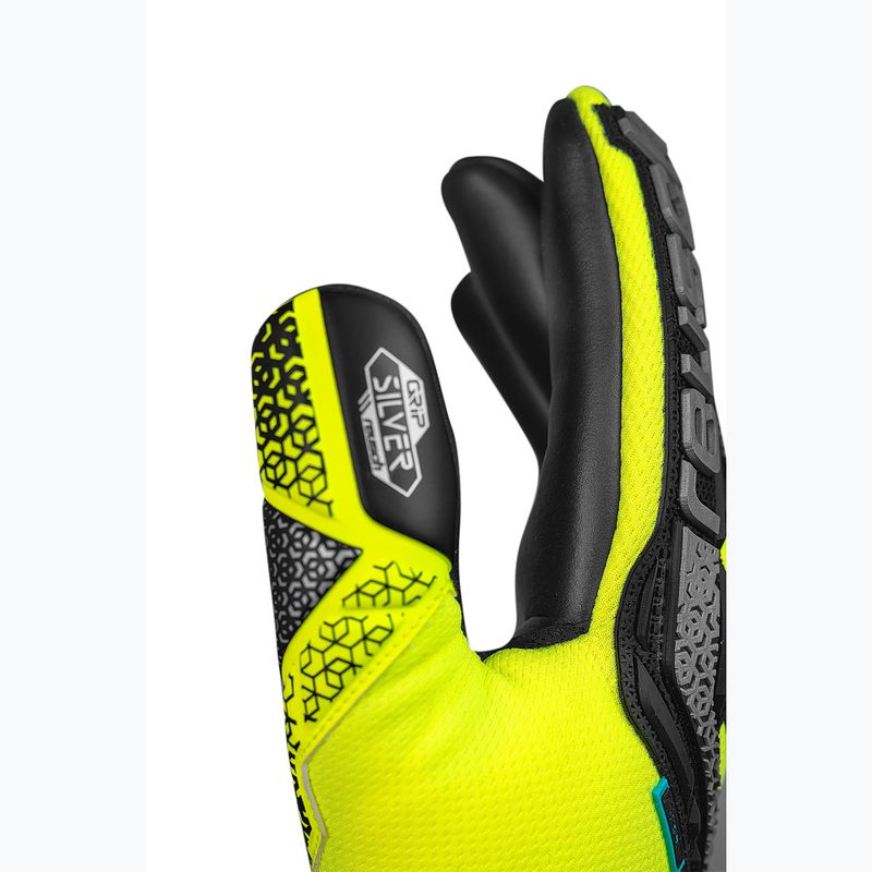 Rękawice bramkarskie Reusch Attrakt Freegel Silver safety yellow/silver/black 6