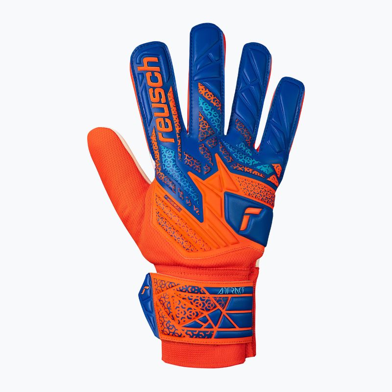 Rękawice bramkarskie Reusch Attrakt Starter Solid shocking orange/blue 2