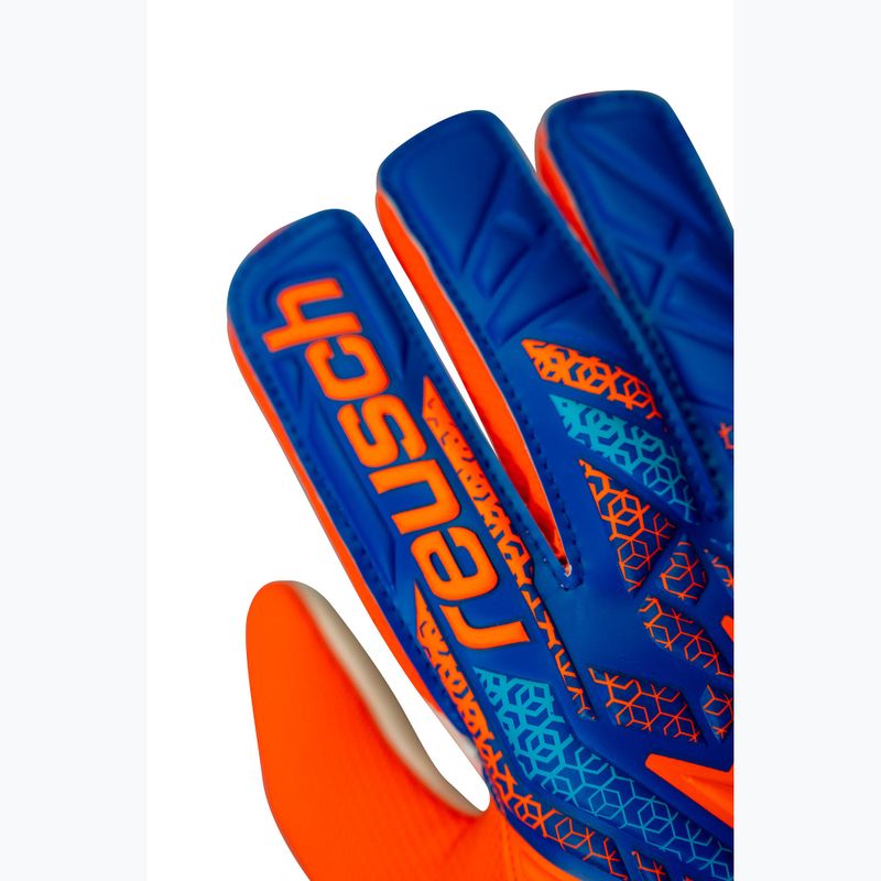 Rękawice bramkarskie Reusch Attrakt Starter Solid shocking orange/blue 5