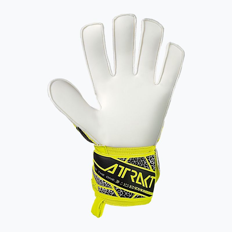 Rękawice bramkarskie Reusch Attrakt Solid safety yellow/silver 3