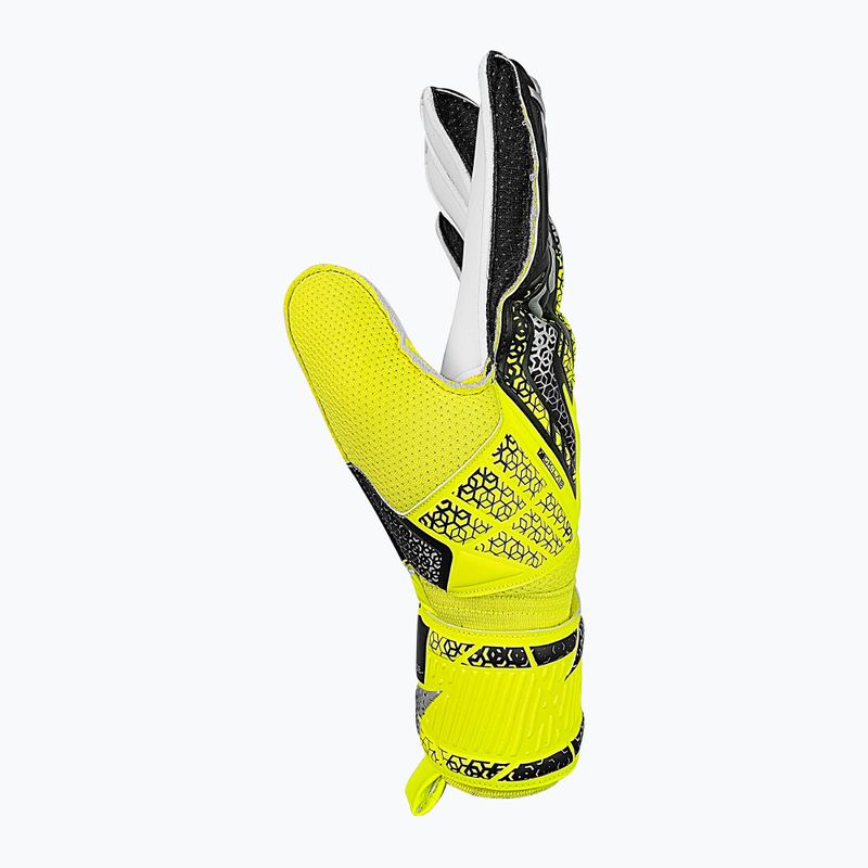Rękawice bramkarskie Reusch Attrakt Solid safety yellow/silver 4