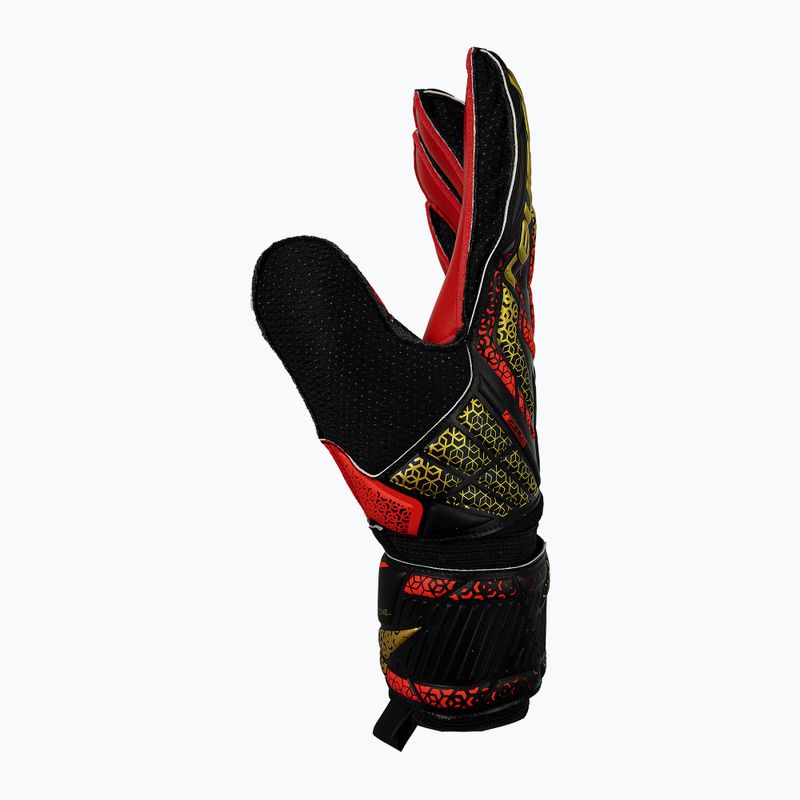 Rękawice bramkarskie Reusch Attrakt Solid black/gold/fiery red 4