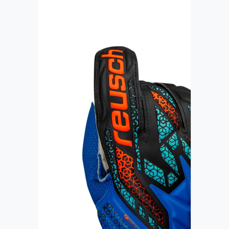Rękawice bramkarskie Reusch Attrakt Solid electric blue/shocking orange 5