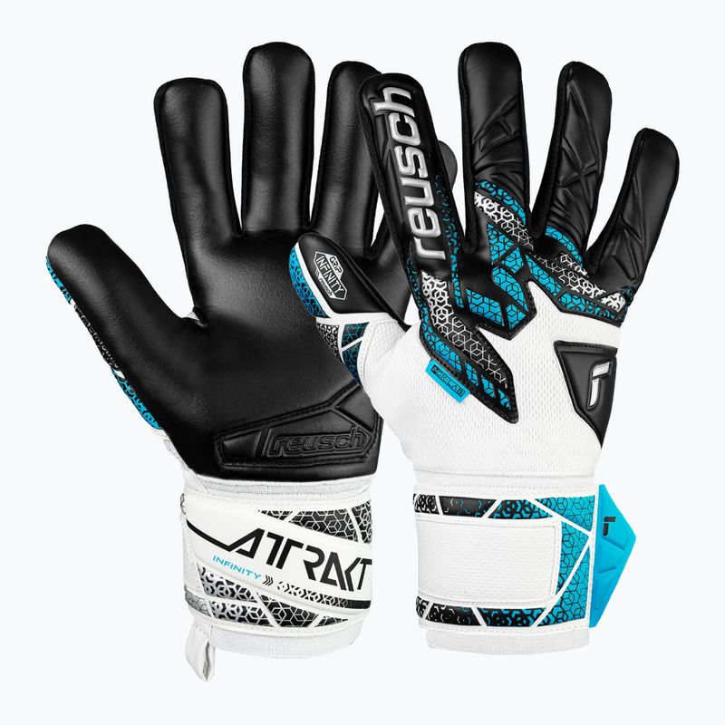 Rękawice bramkarskie Reusch Attrakt Infinity NC white/silver/black