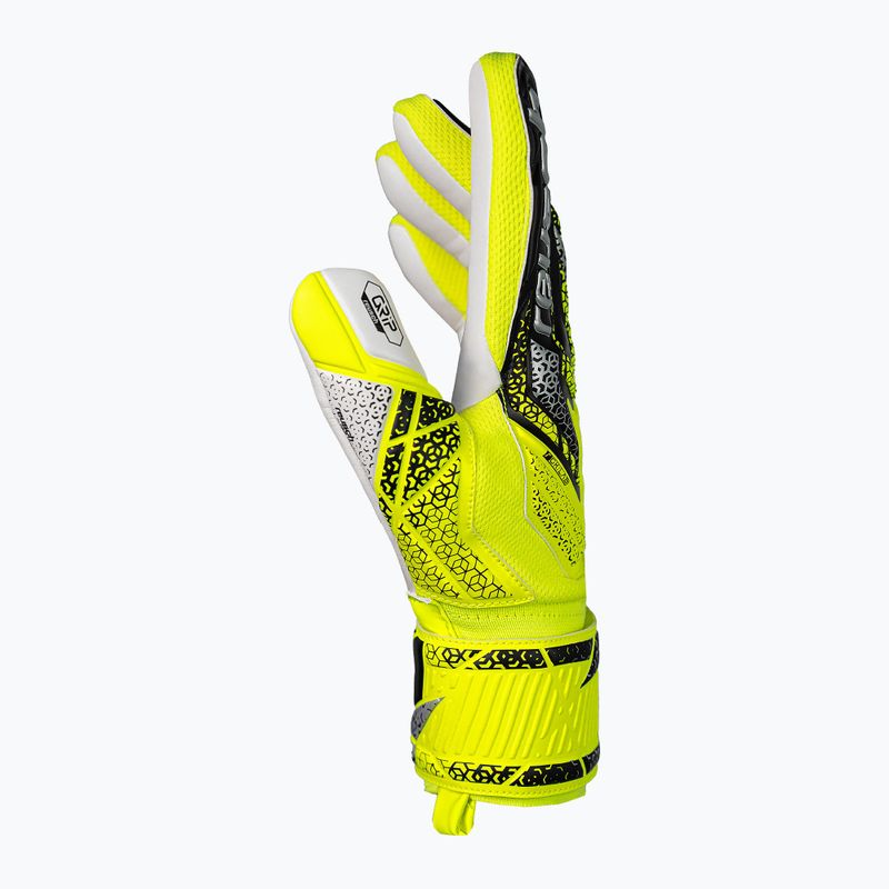 Rękawice bramkarskie Reusch Attrakt Grip safety yellow/silver 4