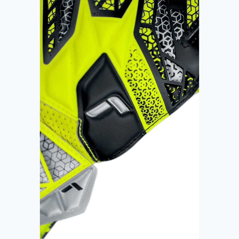 Rękawice bramkarskie dziecięce Reusch Attrakt Solid Junior safety yellow/silver 6