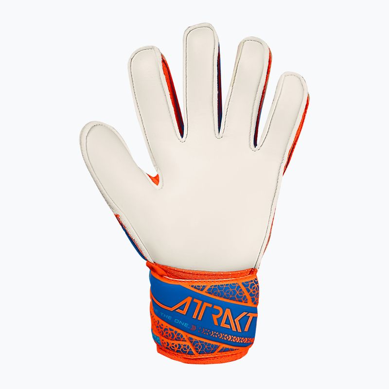 Rękawice bramkarskie dziecięce Reusch Attrakt Solid Junior shocking orange/blue 3