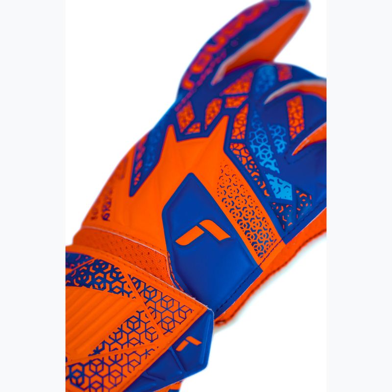 Rękawice bramkarskie dziecięce Reusch Attrakt Solid Junior shocking orange/blue 6