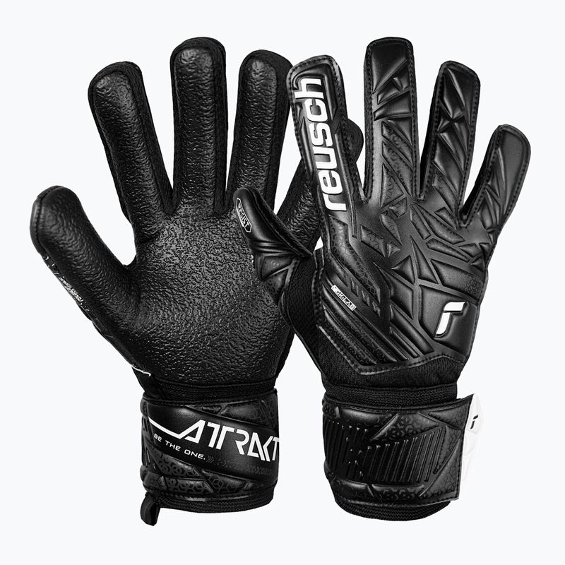 Rękawice bramkarskie dziecięce Reusch Attrakt Resist Junior black
