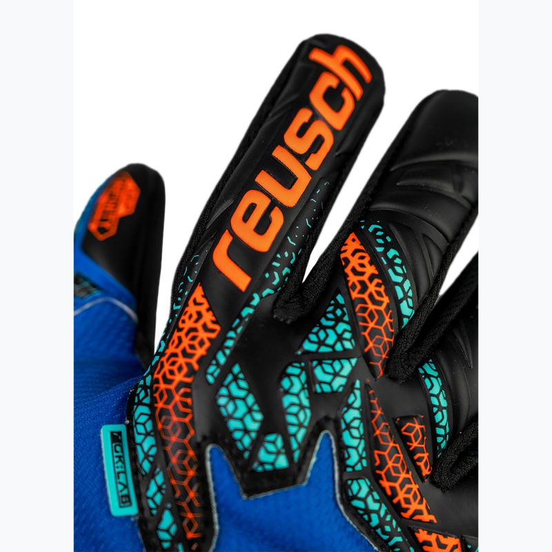 Rękawice bramkarskie Reusch Attrakt Infinity NC Junior electric blue/shocking orange/black 5