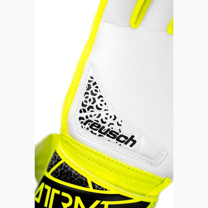 Rękawice bramkarskie dziecięce Reusch Attrakt Grip Junior safety yellow/silver 7