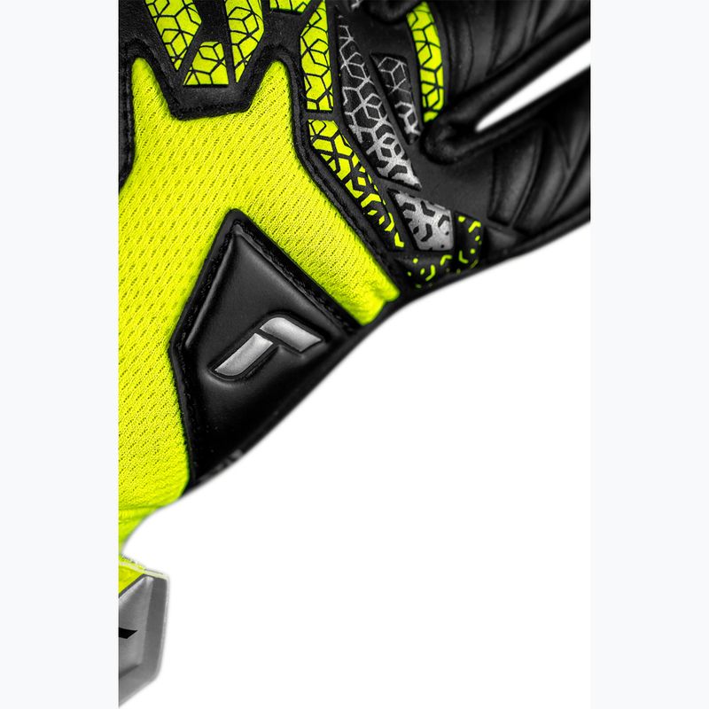 Rękawice bramkarskie dziecięce Reusch Attrakt Gold X NC Junior safety yellow/silver/black 7