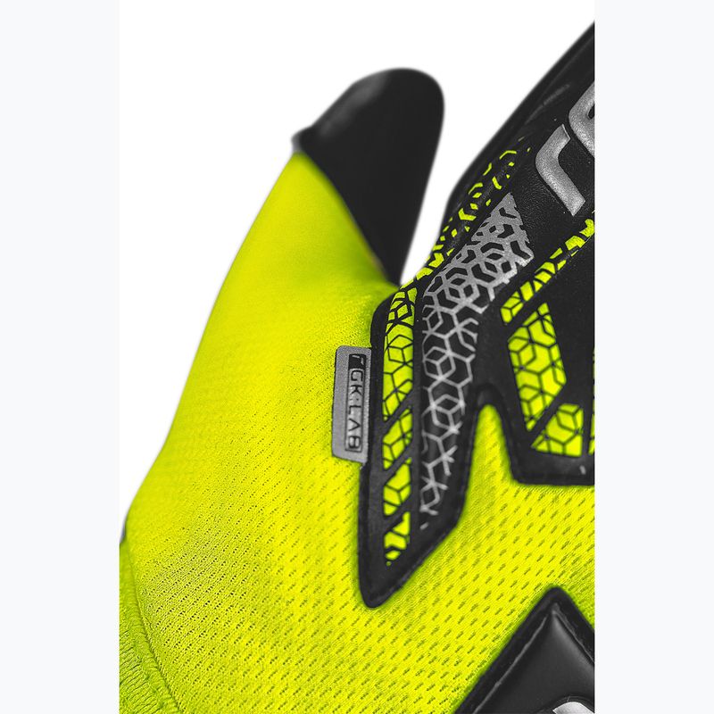 Rękawice bramkarskie dziecięce Reusch Attrakt Gold X NC Junior safety yellow/silver/black 8