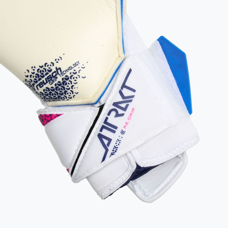 Rękawice bramkarskie Reusch Attrakt RE:GRIP Evolution blue/pink/white 6