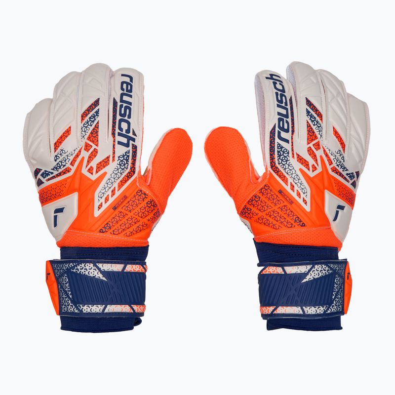 Rękawice bramkarskie Reusch Attrakt Solid shocking orange/energize blue 2