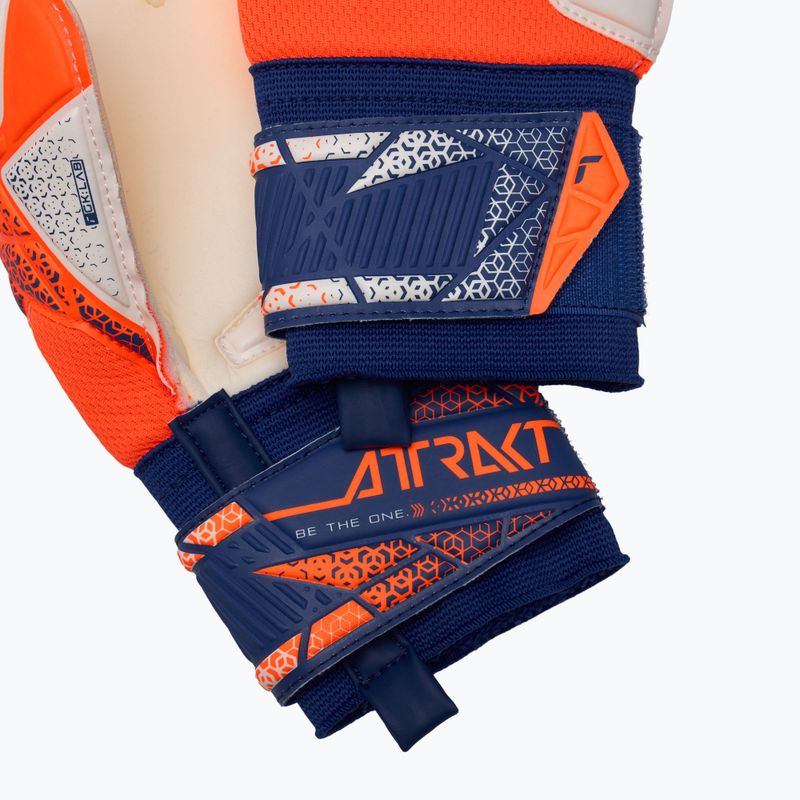 Rękawice bramkarskie Reusch Attrakt Silver Junior shocking orange/energize blue 5