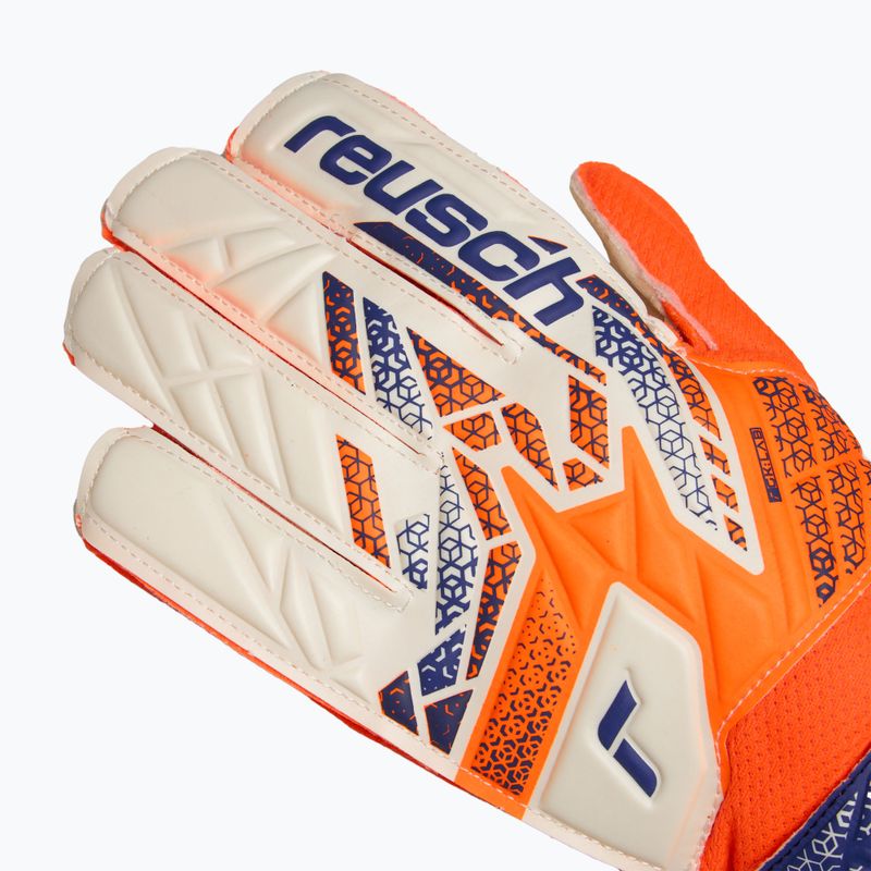 Rękawice bramkarskie dziecięce Reusch Attrakt Solid Junior shocking orange/energize blue 4