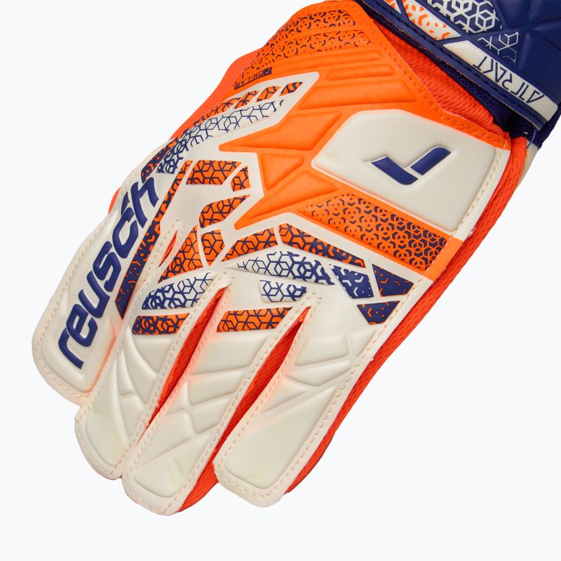 Rękawice bramkarskie dziecięce Reusch Attrakt Starter Solid Junior shocking orange/energize blue 4