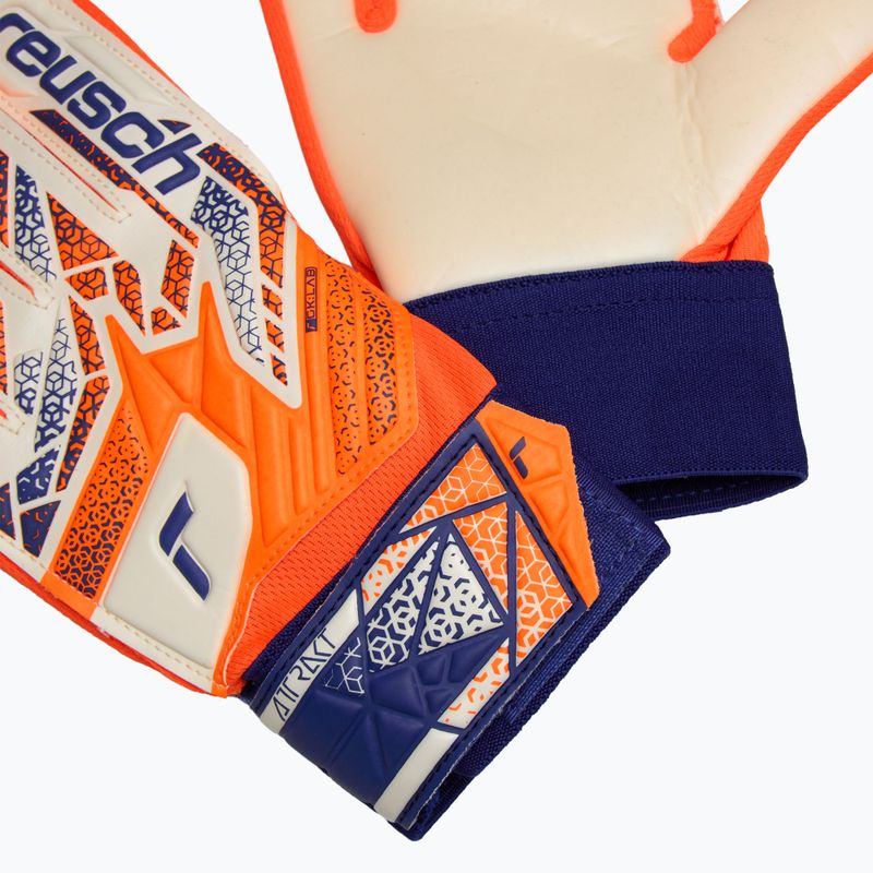 Rękawice bramkarskie dziecięce Reusch Attrakt Starter Solid Junior shocking orange/energize blue 5