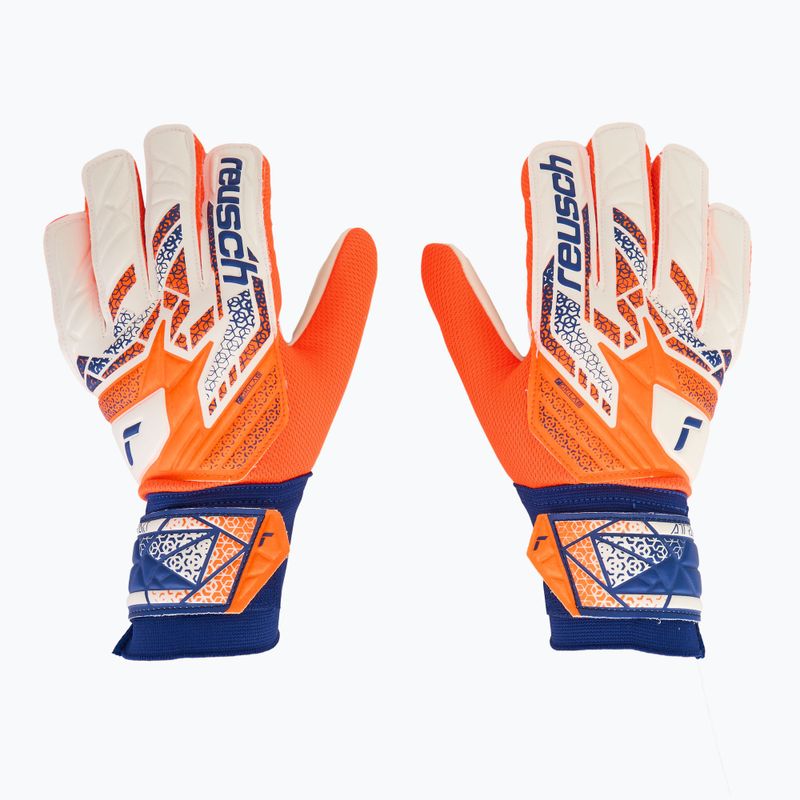 Rękawice bramkarskie Reusch Attrakt Starter Solid shocking orange/energize blue 2