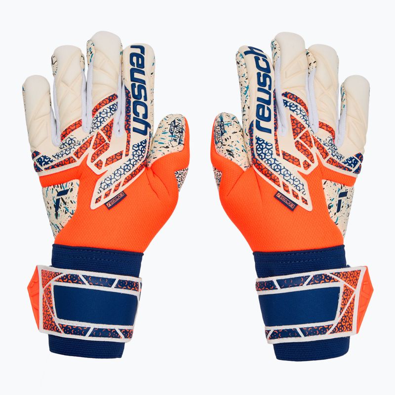 Rękawice bramkarskie Reusch Attrakt Fusion shocking orange/energize blue 2