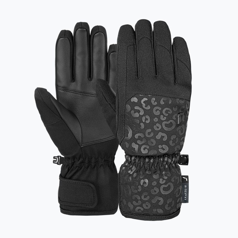 Rękawice narciarskie damskie Reusch Keira R-Tex XT black/black leopard 2