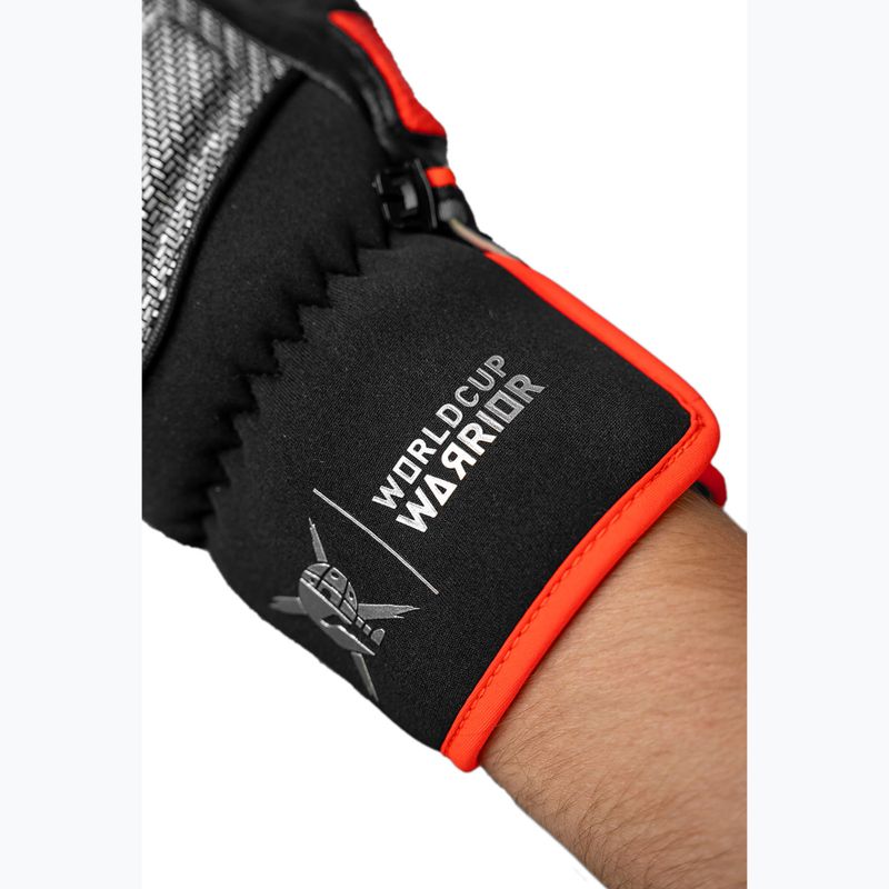 Rękawice narciarskie Reusch Worldcup Warrior DH black/silver/fluo red 7