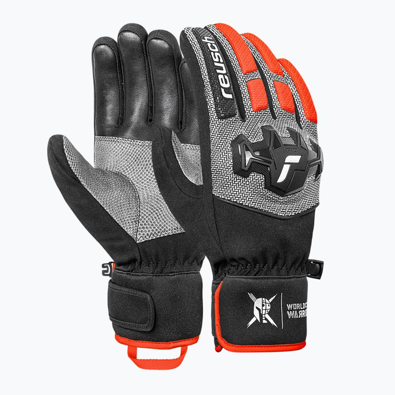 Rękawice narciarskie męskie Reusch Worldcup Warrior R-Tex XT black/silver/fluo red 2