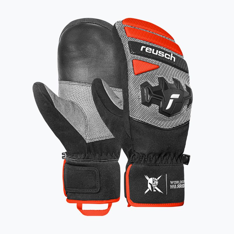 Rękawice narciarskie Reusch Worldcup Warrior R-Tex XT Mitten black/silver/fluo red