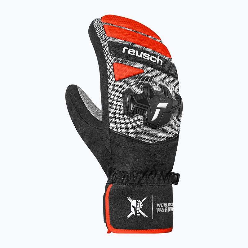 Rękawice narciarskie Reusch Worldcup Warrior R-Tex XT Mitten black/silver/fluo red 2