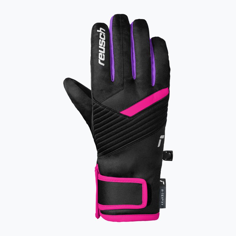 Rękawice narciarskie dziecięce Reusch Dan R-Tex XT Junior black/pink glo 3