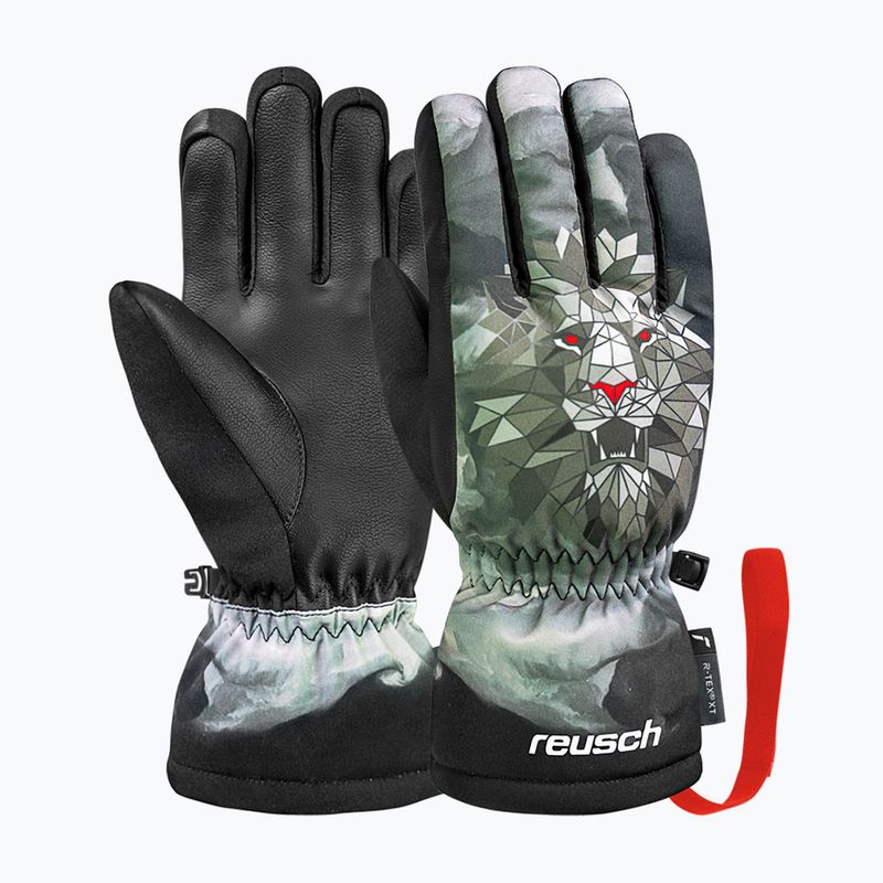 Rękawice narciarskie dziecięce Reusch Carter R-Tex XT blck/silver/fluo red