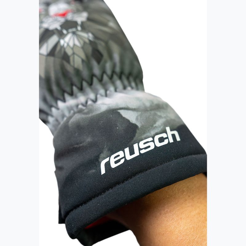 Rękawice narciarskie dziecięce Reusch Carter R-Tex XT blck/silver/fluo red 6