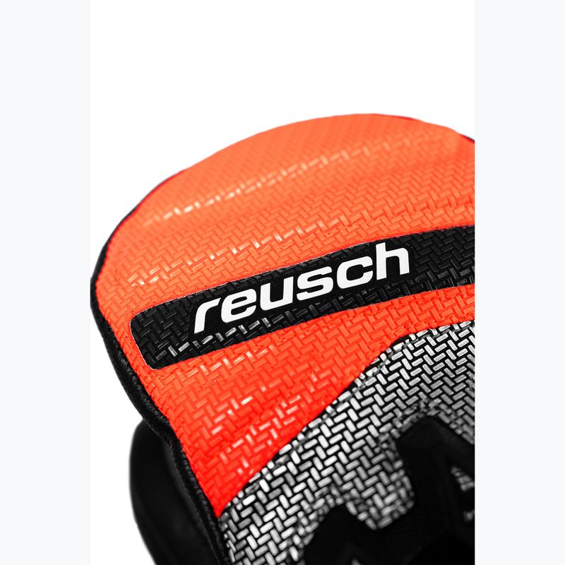 Rękawice narciarskie dziecięce Reusch Worldcup Warrior GS Mitten black/silver/fluo red 4
