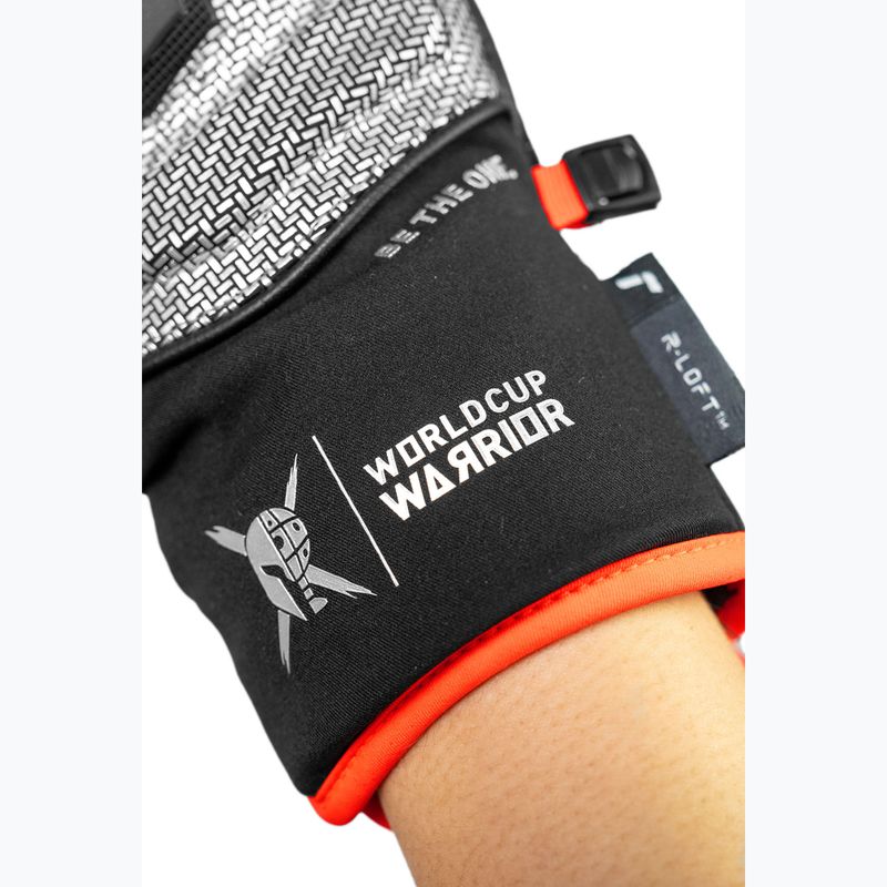 Rękawice narciarskie dziecięce Reusch Worldcup Warrior GS Mitten black/silver/fluo red 7