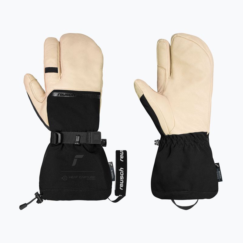 Rękawice narciarskie męskie Reusch Duality R-Wool Lobster tan/black