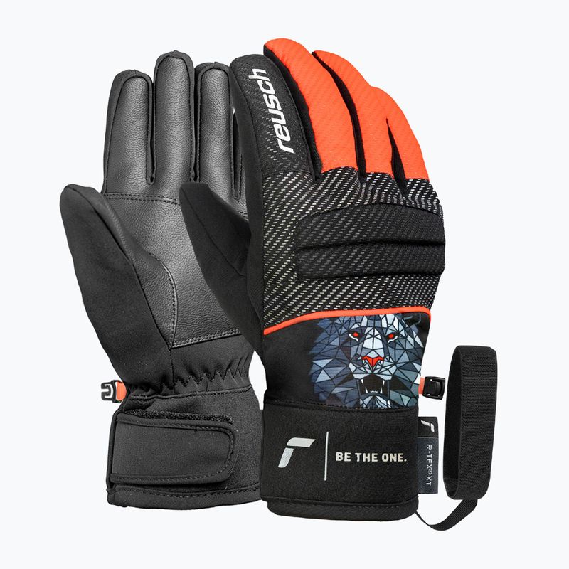 Rękawice narciarskie dziecięce Reusch Warrior R-Tex XT Junior blck/silver/fluo red 2