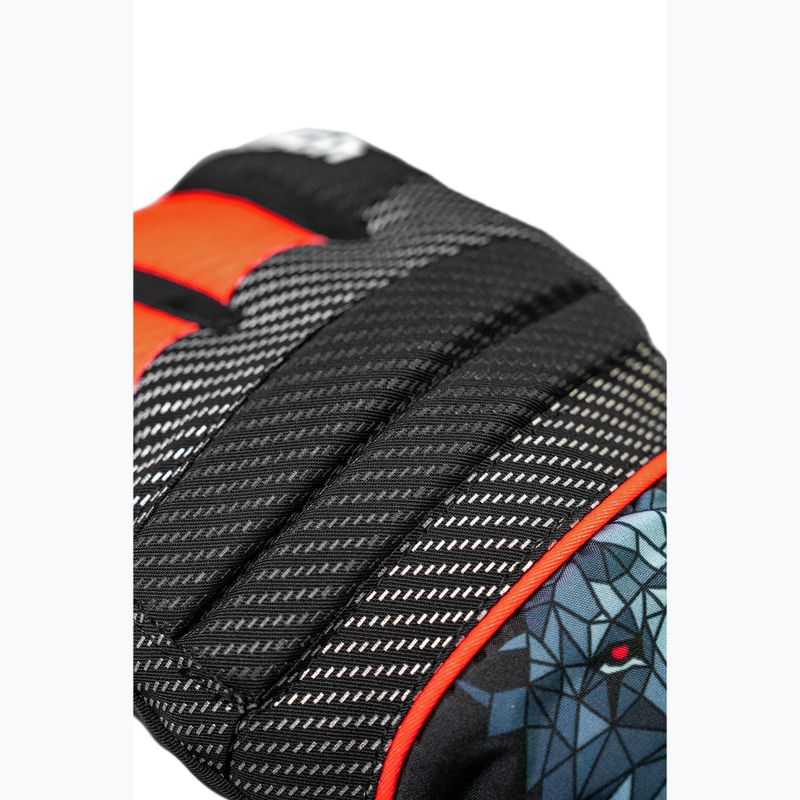 Rękawice narciarskie dziecięce Reusch Warrior R-Tex XT Junior blck/silver/fluo red 6