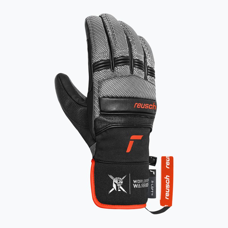Rękawice narciarskie męskie Reusch Alpine Master black/silver/fluo red 3