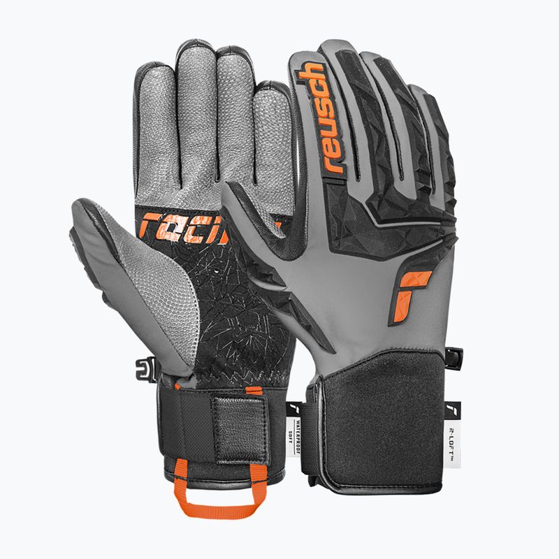Rękawice narciarskie męskie Reusch Ultra steel grey / black / shoc 2