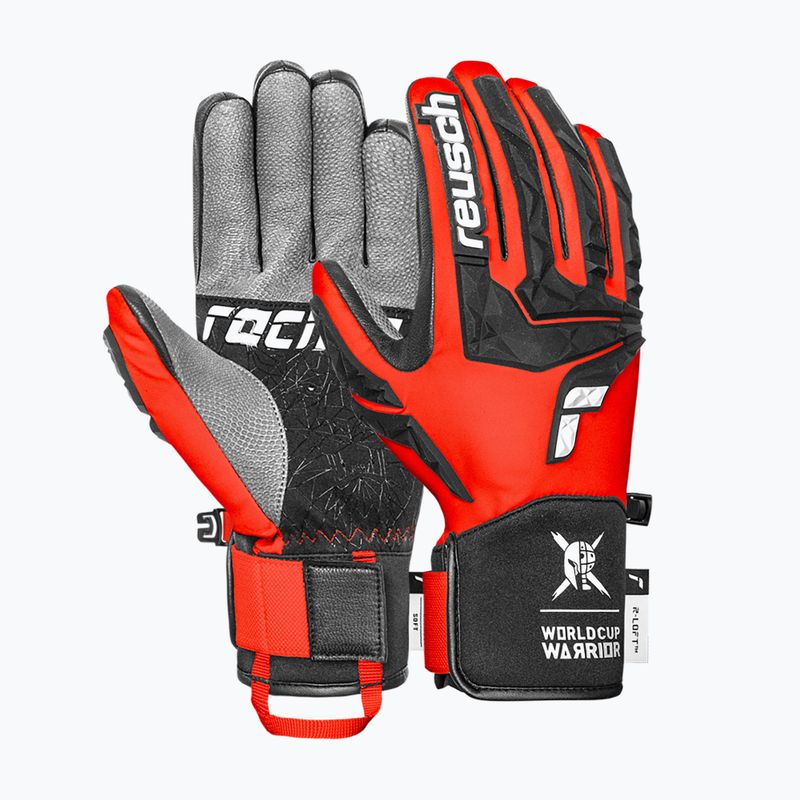 Rękawice narciarskie męskie Reusch Ultra black/fluo red 2