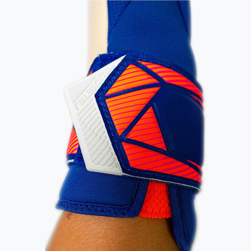 Rękawice bramkarskie Reusch Attrakt Gold X Guardian sharp blue/white/shocking orange 7